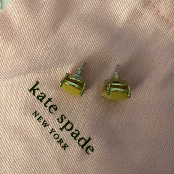 Kate Spade Large Peach Studs - Picture 3 of 3